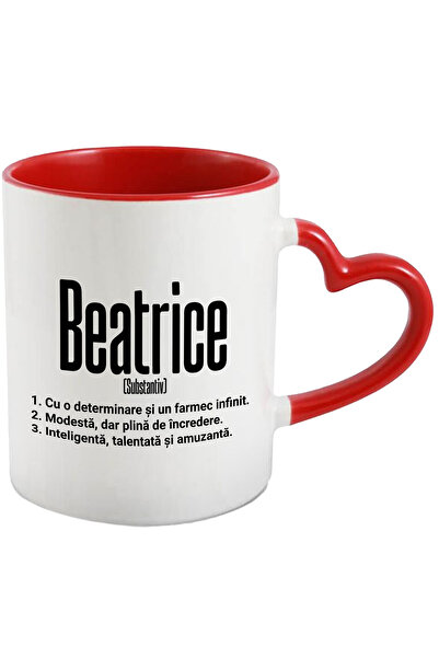 StoryGift Romania Cana Cu Numele Beatrice, si Mesaj Motivational, Determinare...