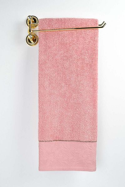 birizmoda Emily Jacquard Bath Towel - Pink