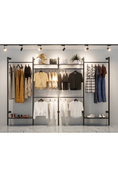 AFE DEKOR Mağaza Raf Sistemi, Askılık Sistemi, Butik Rafı, Mağaza Stand, Giyi...
