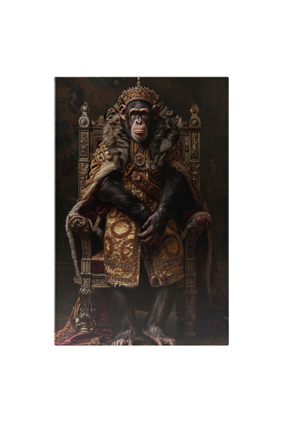 StoryGift Romania Tablou Canvas Cimpanzeul Regele Maimuțelor Apariție Clasică...