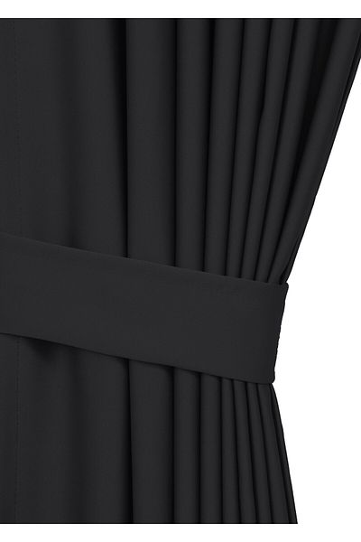cheap's home Blackout Lightproof Background Curtain High Quality Blackout Sunshade with Extrafoam Without Pleats (Anthracite)