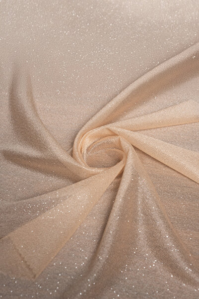 Kumaş Deposu Violet Gold Simli Tül