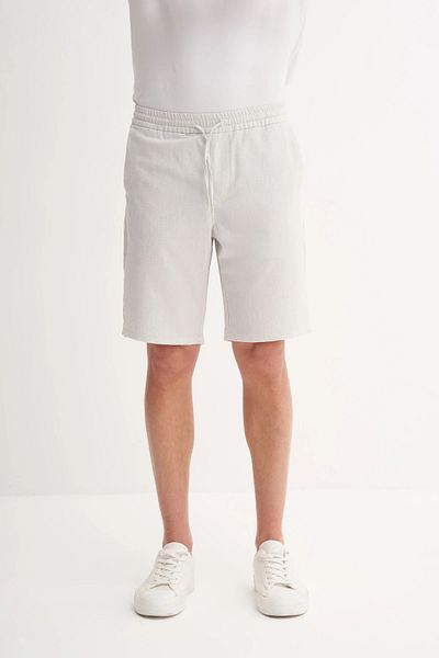 Cazador Slim Fit Bermuda Κοντό στενό σορτς 6009 Ecru