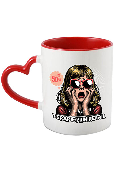 StoryGift Romania Cana Femeie si cumparaturi TERAPIE PRIN RETAIL, 330ml, Cera...