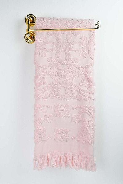 birizmoda Isabel Fringed Bath Towel - Powder