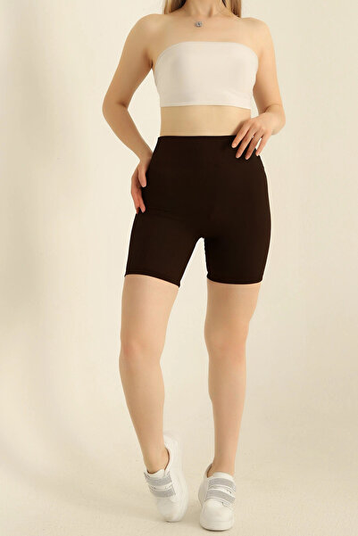 OKULCUBABA Γυναικείο Σορτς Κολάν Biker με Ραφές