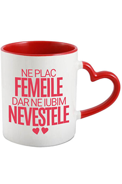 StoryGift Romania Cana cu Inimioare Rosii Text Ne Plac Femeile Dar Ne Iubim n...