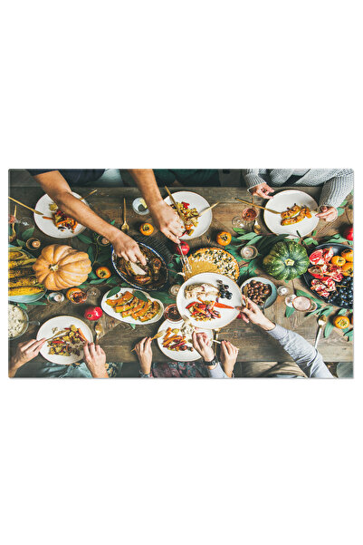 StoryGift Romania Tablou Canvas: Masa Pentru Ziua Recunostintei - Masa, Festi...