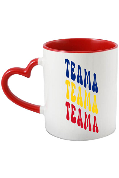 StoryGift Romania Cana Cuvantul Teama, in Culorile Steagului Romaniei, Rosu, ...