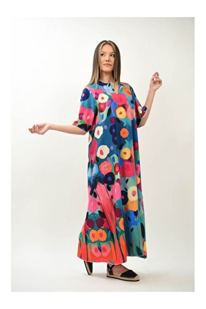 FASHIONLAND ΦΑΝΤΑΣΤΙΚΟ ΜΑΚΡΙΝΟ ΦΟΡΕΜΑ ΜΕ ΤΣΕΠΗ ΚΟΝΤΟ ΜΑΝΙΚΙ ΜΕ ΣΧΕΔΙΟ ΚΑΜΠΑΝΑ...