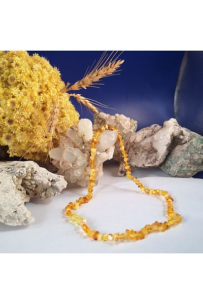 ERSOYDEMİRÖZDETAŞ Natural Amber Necklace Child 40 cm