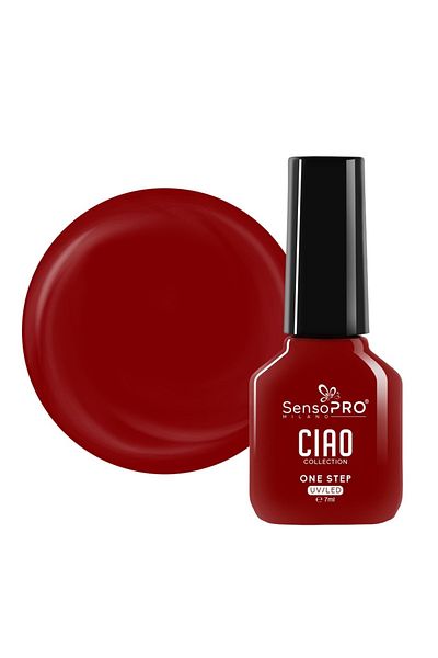SensoPRO Milano Oja semipermanentă într-un singur pas, Colecția Ciao - Maroon Crush 7ml