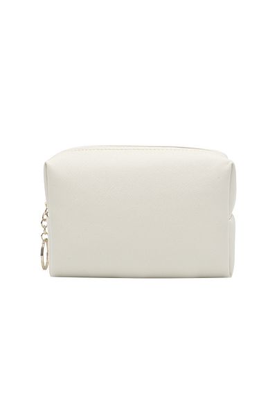 Viyogo Geanta pentru cosmetice din poliester, 17 x 10 x 7 cm, alb