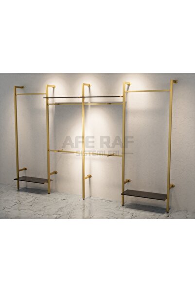 AFE DEKOR Mağaza Raf Sistemi, Askılık Sistemi, Butik Rafı, Mağaza Stand, Giyinme Odası-375*250