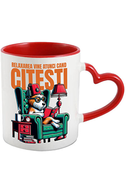 StoryGift Romania Cana cu Caine Intelectual citind Reaxare Vine Cand Citesti,...