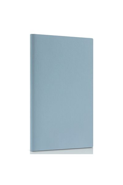 Deli Caiet de birou 205×143 mm, 80 de pagini, cu copertă din piele ecologică, albastru Deli
