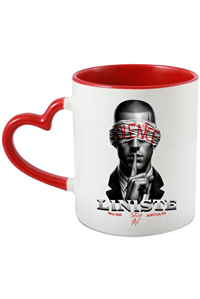 StoryGift Romania Cana Om cu degetul la gura liniste opinie publica, 330ml, C...