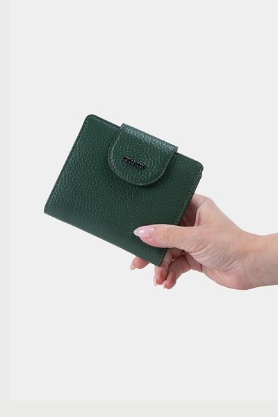 Grande 2818 Genuine Leather Women's Wallet Flother Dark Green