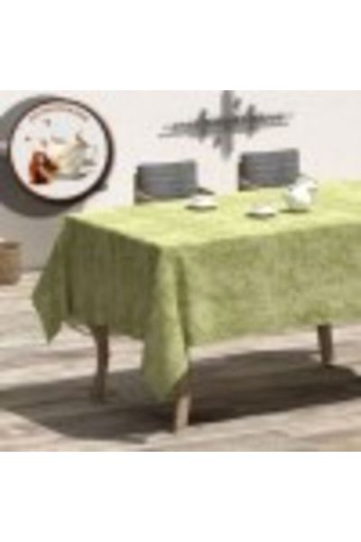 Pucioasa Teflon-Coated Cotton Tablecloth, 160x320cm, Green