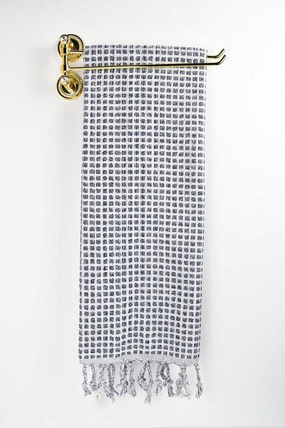 Biriz Moda Rever Bath Towel - Navy Blue-White