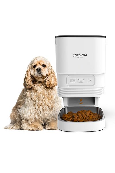 Xenon Smart Smart Food Bowl, Water Fountain and 3-Piece Pet Product Set with 4 Filters