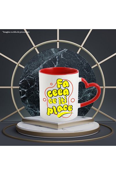 StoryGift Romania Cana Mesaj Motivational In Romana Text Fa Ceea Ce Iti Place, 330ml, Ceramica Cu , Cu ,stg