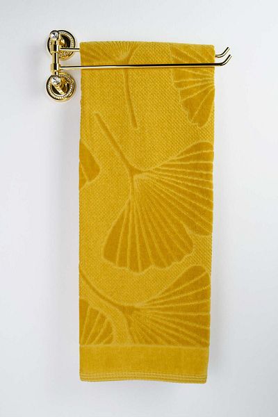 birizmoda Lotus Velvet Bath Towel - Mustard