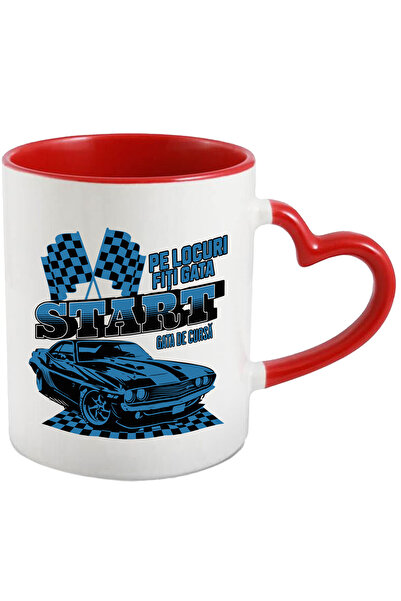 StoryGift Romania Cana Masina de curse vintige start gata de cursa, 330ml, Ce...