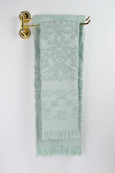 birizmoda Isabel Fringed Bath Towel - Mint