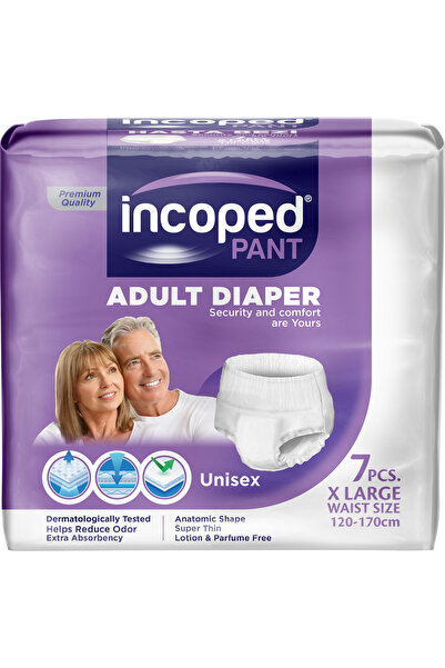İncoped Hasta Bezi Emici Külot - Yüksek Emicili Hasta ve Yetişkin Bezi X Larg...
