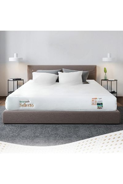 BACK COMFORT Selecto 100% Natural Latex Mattress |Firm Support & Premium Comfort |20cm Height | Made in Thailand