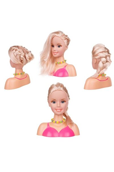 zola Cap papusa pentru coafat, joc creativ, 14 accesorii, 9.5 x 18.5 x 20 cm