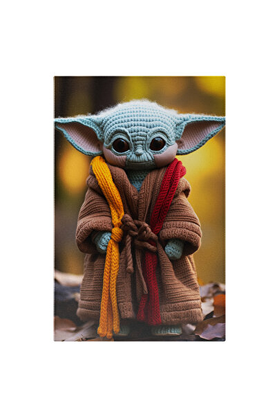 StoryGift Romania Tablou Canvas: Baby Yoda Crosetat Animatie, Arta, Papusa, Accesoriu De Moda, Fictiune, Caracte