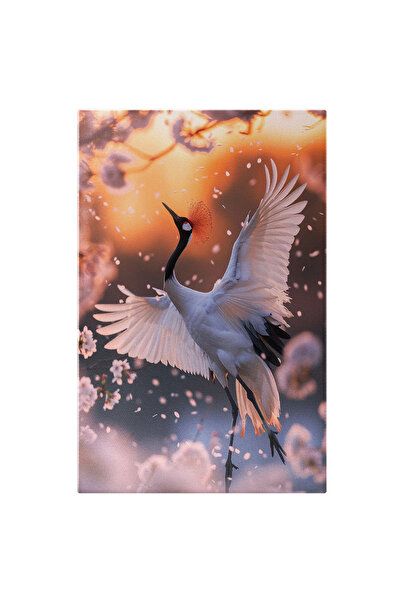 StoryGift Romania Tablou Canvas: Minunata Pasare Alba Cu Pene Si Aripi Lungi ...