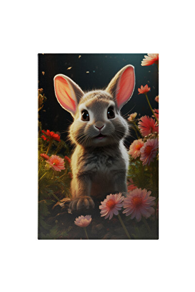 StoryGift Romania Tablou Canvas: De Primavara Bucuria Iepurasului Printre Flo...