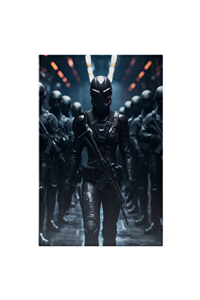 StoryGift Romania Tablou Canvas: Black Noir Echipa De Personaje Inarmate Imbr...