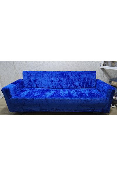 Rişte Home Standard 3+3+1+1 Set of 4 Velvet Fabric Lycra, Elastic Sofa, Sofa Bed Cover