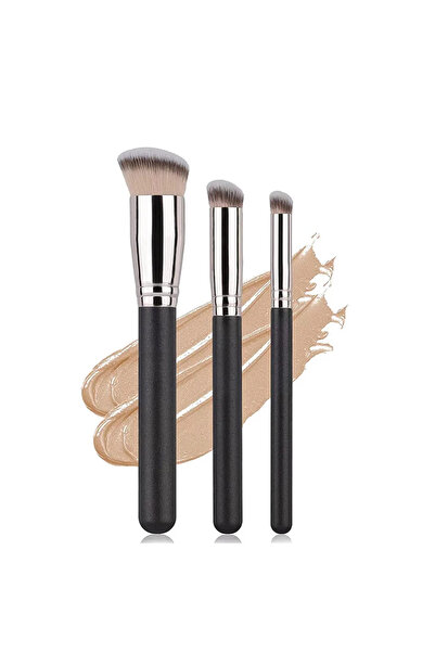 Choice5 3 قطع من فرشاة كريم الأساس والكونتور وأحمر الخدود الفاخرة ومكياج كثيف للوجه تحت العين