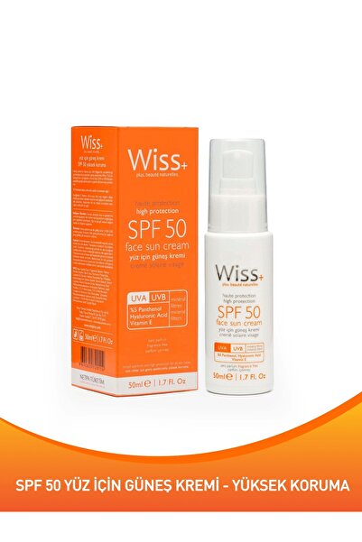 Wiss Face Güneş Kremi Spf50 50ml-antioksidan Yüz Için Güneş Kremi