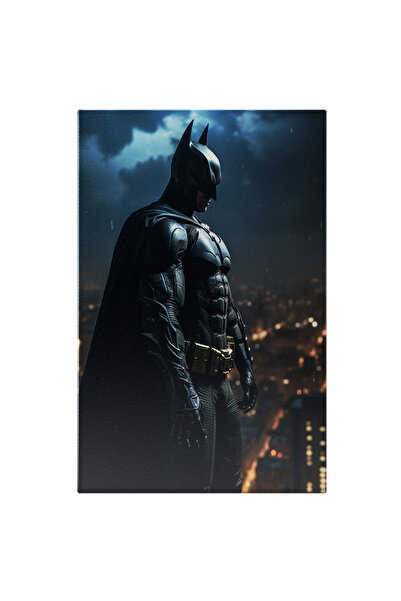 StoryGift Romania Tablou Canvas: Personajul Batman Care Sta In Ploaie Suprave...