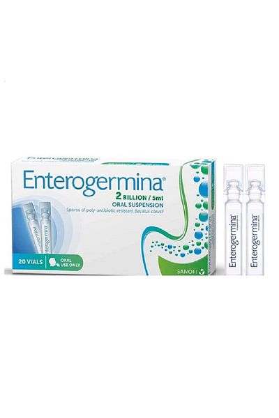 Enterogermina Oral Suspension 20 Vials 5ml