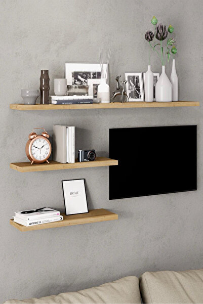 Genel Markalar Uçan TV Duvar Rafı Kitaplık Rafı Salon Dekorasyonu