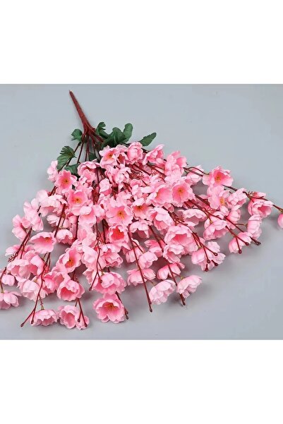 yapay çiçek evi 3 bucăți de ramuri artificiale de primăvară roz deschis cu 9 ramuri, floare în ghiveci în vază înaltă, floare cadou, floare în vază