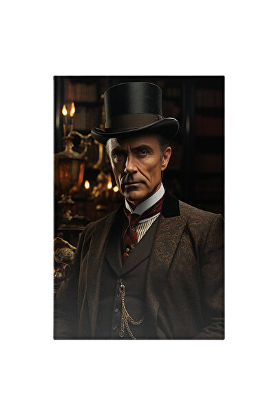 StoryGift Romania Tablou Canvas: Portret Om Batran Cu Palarie Inalta Si Costu...