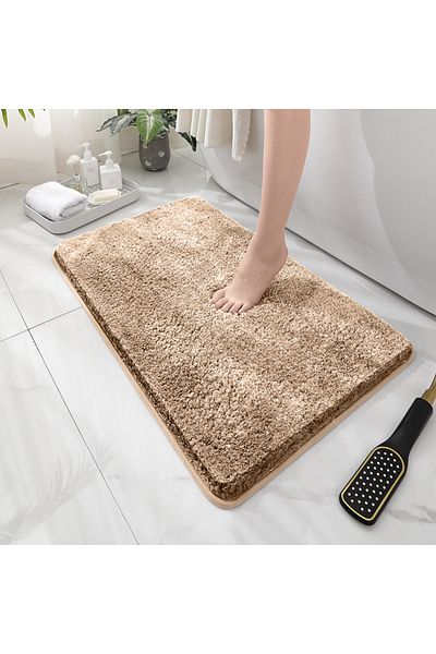 Choice 400MMx600MM Khaki color Soft Comfortable Thick Plush Floor Mat,Bathroom Floor Rug,Bedroom Carpet,Liv