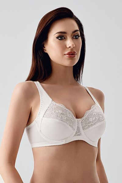 C&City Lace Detailed Minimizer Bra C12305 Ecru