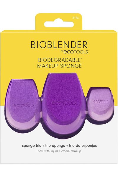 Ecotools EcoTools Bioblender Makeup Sponge Trio, Large, Medium, & Small Beauty Sponges