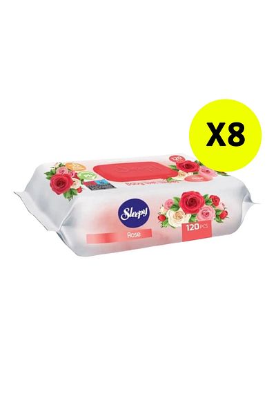 Sleepy Wet Wipes 120 pcs - Rose x8