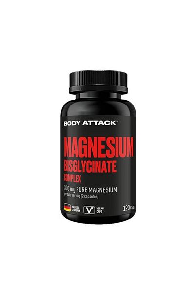 Body Attack Magneziu bisglicinat, 120 capsule, Body Attack, Supliment alimentar pentru sanatate