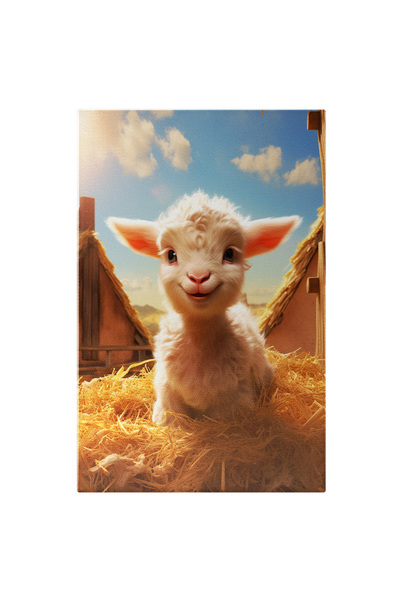 StoryGift Romania Tablou Canvas: Miel În Fân- Animale Domestice Pictura Digitala